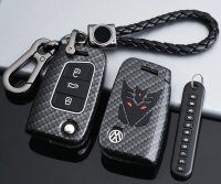 Nachleuchtende Schlüssel Cover passend für Volkswagen, Audi, Skoda, Seat Autoschlüssel  HEK20-V3