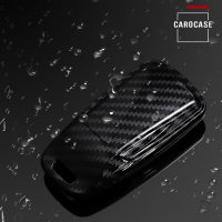 Carbon-Look Cover passend für Audi Schlüssel schwarz  HEK21-AX6-S131-E
