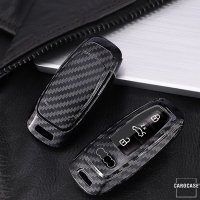 Carbon-Look TPU key fob cover case fit for Audi AX7...