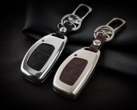 Aluminum key fob cover case fit for Hyundai D2 remote key