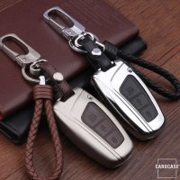 Alu Hartschalen Schlüssel Case passend für Hyundai Autoschlüssel  HEK2-D4