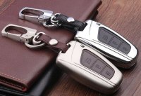 Alu Hartschalen Schlüssel Case passend für Hyundai Autoschlüssel  HEK2-D4
