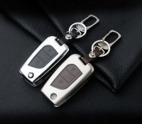 Alu Hartschalen Schlüssel Case passend für Toyota Autoschlüssel  HEK2-T1