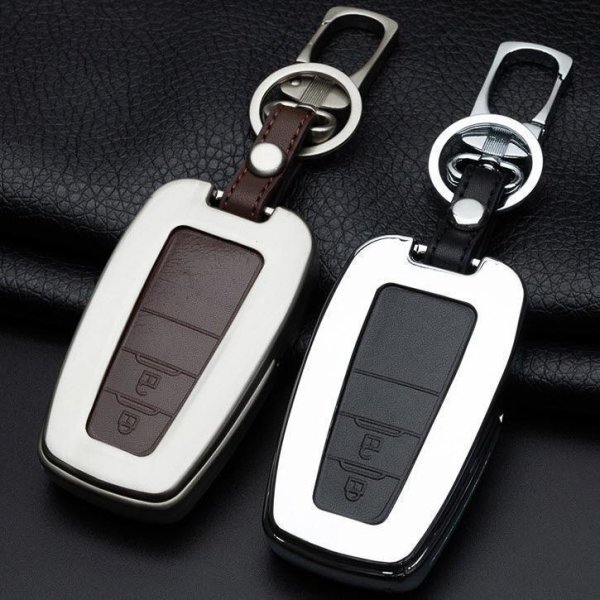 Alu Hartschalen Schlüssel Case passend für Toyota Autoschlüssel  HEK2-T5