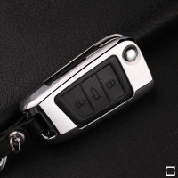 Alu Hartschalen Schlüssel Case passend für Volkswagen Autoschlüssel  HEK2-V8