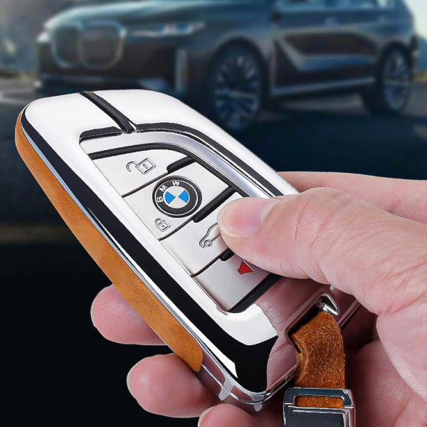 Für BMW Zubehör Chrom Auto Car Schutzhülle Schlüssel Abdeckung