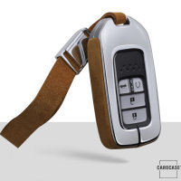 Cover Guscio / Copri-chiave Alluminio, Pelle Alcantara compatibile con Honda H11, H12, H13, H14, H15, H16