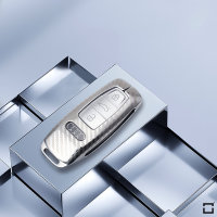 Aluminum-zinc key fob cover case fit for Audi AX7 remote key