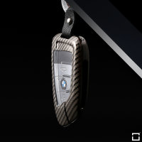 Aluminum-zinc key fob cover case fit for BMW B6, B7 remote key