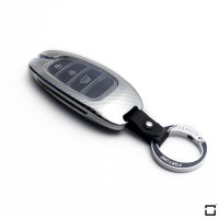 Premium Carbon-Look Aluminium-Zink Schlüssel Cover passend für Hyundai Schlüssel  HEK32-D11-D12-S226