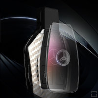 Aluminum-zinc key fob cover case fit for Mercedes-Benz M7...