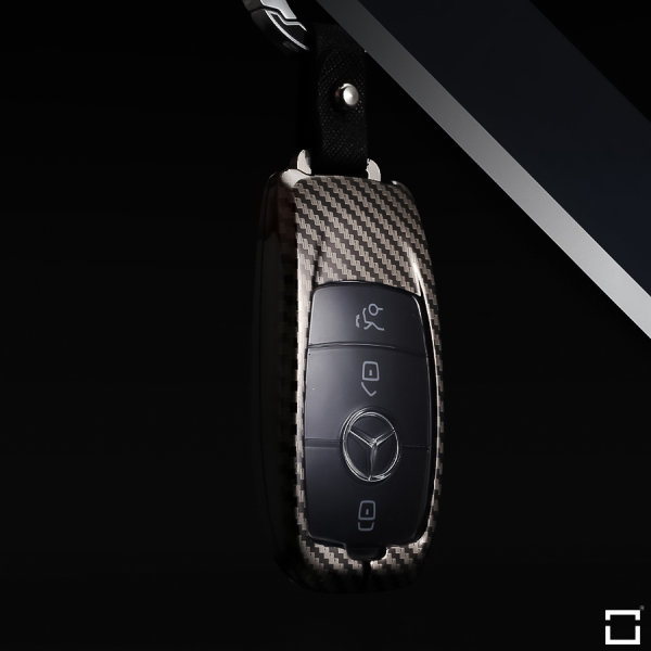 Silikon Carbon-Look Schlüssel Cover passend für Mercedes-Benz Schlüss, 7,95  €