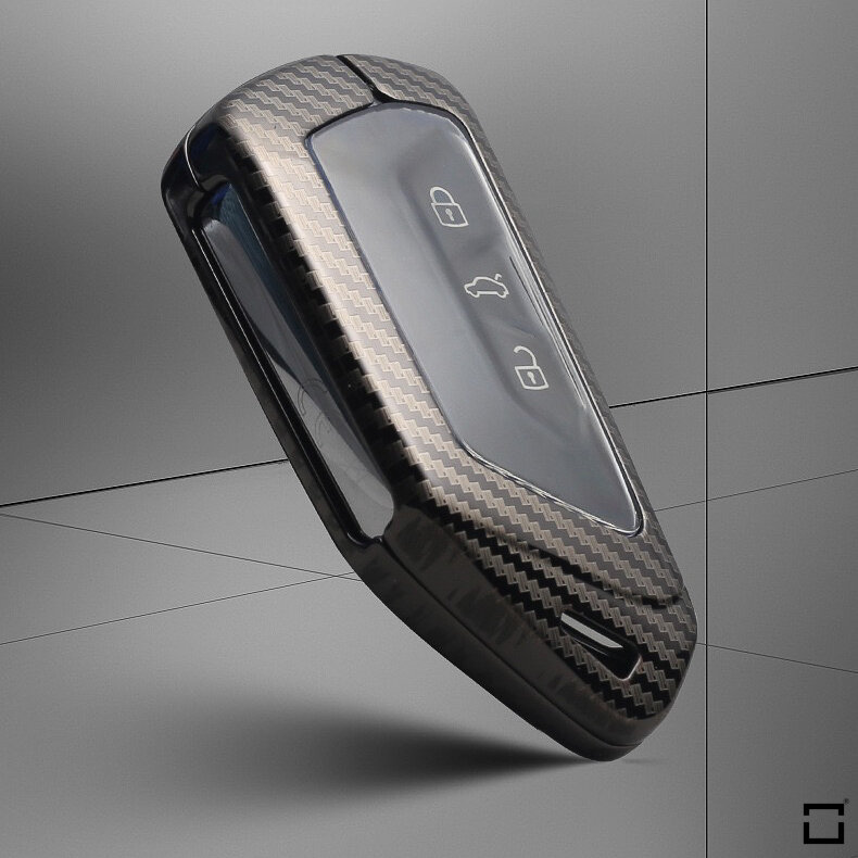 Blødt TPU-etui til Seat / Skoda / VW bilnøgler (type V11) | Carocase Premium Premium læderetui - Detaljeret visning 2