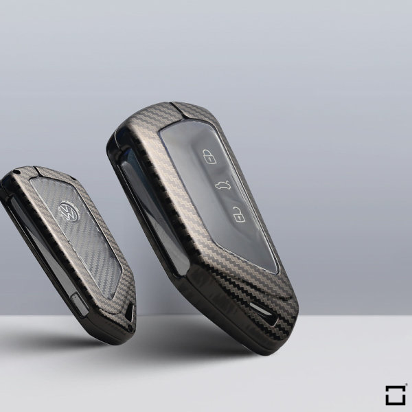Silikon Carbon-Look Schlüssel Cover passend für Volkswagen, Skoda, Se, 7,95  €