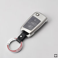 Cover Guscio / Copri-chiave Alluminio-zinco compatibile con Volkswagen, Skoda, Seat V3