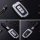 Alu Schlüssel Cover für Hyundai Schlüssel inkl. Lederband  HEK34-D3