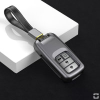 Alu Schlüssel Cover für Honda Schlüssel inkl. Lederband  HEK34-H11, H12, H13, H14, H15, H16