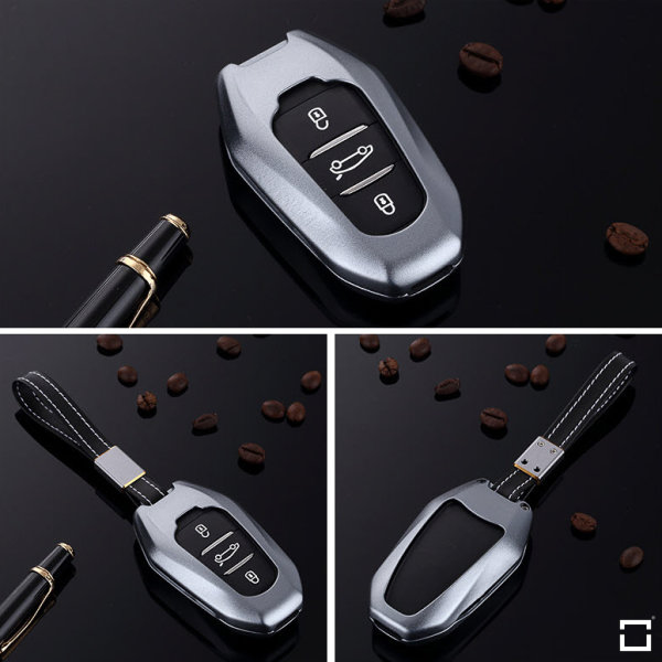 Autoschlüssel Hülle für Peugeot - Kunstleder Schutzhülle Schlüssel Cover  Funkschlüssel für Peugeot 3008-308 - 5008-508 für Citroen DS3 - DS4 - DS5:  : Elektronik & Foto