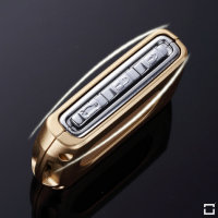 Alu Schlüssel Cover für Volvo Schlüssel inkl. Lederband  HEK34-VL3