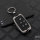 Alu Schlüssel Cover mit Silikon Tastenabdeckung passend für Land Rover, Jaguar Autoschlüssel  HEK37-LR2