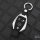 Alu Schlüssel Cover mit Silikon Tastenabdeckung passend für Mercedes-Benz Autoschlüssel  HEK37-M7