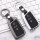 Alu Schlüssel Cover mit Silikon Tastenabdeckung passend für Volkswagen, Skoda, Seat Autoschlüssel  HEK37-V4