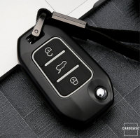 Cover Guscio / Copri-chiave Alluminio compatibile con Citroen, Peugeot P3