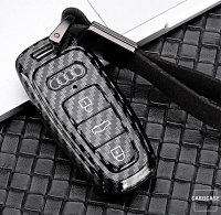Coque de protection en plastique pour voiture Audi clé télécommande AX7 noir