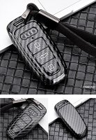 Coque de protection en plastique pour voiture Audi clé télécommande AX7 noir