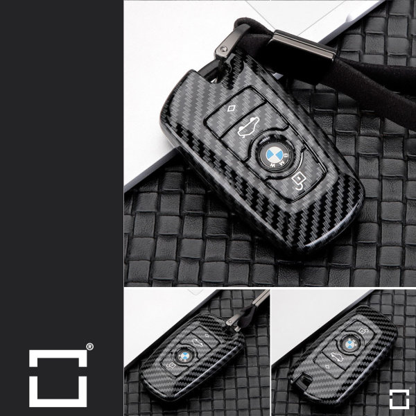 Carbon Look Schlüssel Cover passend für Audi Schlüssel schwarz HEK47-,  14,95 €