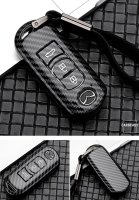 Carbon Look Schlüssel Cover passend für Mazda...