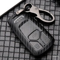 Carbon-Look Hartschalen TPU Schlüssel Cover passend für  Schlüssel schwarz HEK48-AX6-1