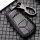 Carbon-Look Hartschalen TPU Schlüssel Cover passend für  Schlüssel schwarz HEK48-AX6-1