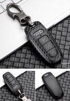 High quality plastic key fob cover case fit for Audi AX7 remote key black