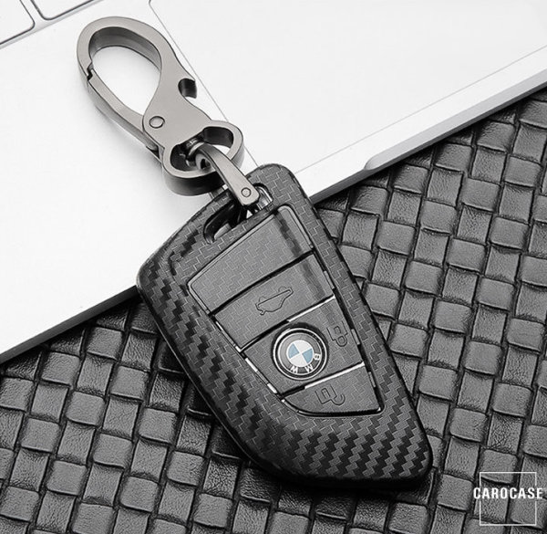 Coque de protection en plastique pour voiture BMW clé télécommande B6 noir