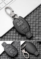 Cover Guscio / Copri-chiave plastica compatibile con Mercedes-Benz M7 nero