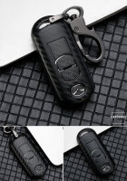Carbon-Look Hartschalen TPU Schlüssel Cover passend für  Schlüssel schwarz HEK48-MZ1-1