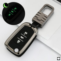 Schutzhülle Cover (HEK54) passend für Hyundai Schlüssel inkl. Karabiner + Mini-Schraubendreher