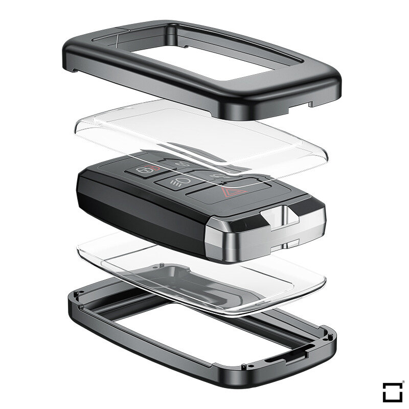Blødt TPU-etui til Jaguar / Land Rover bilnøgler (type LR1) | Carocase Premium
