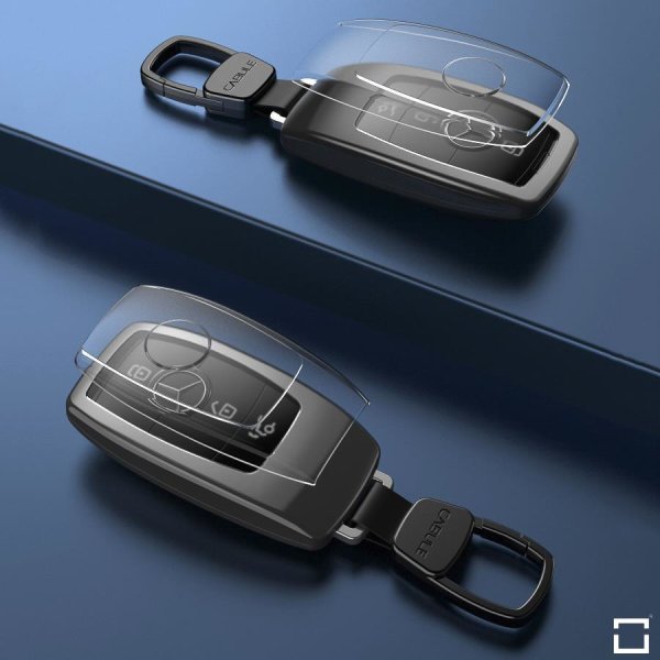 Rigid Schlüssel Fernbedienung Schutz Hülle Schwarz für Mercedes ML (W164)  Gehäuse aus Thermischer Abs