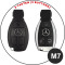 Leder Schlüssel Cover passend für Mercedes-Benz Schlüssel M7 braun