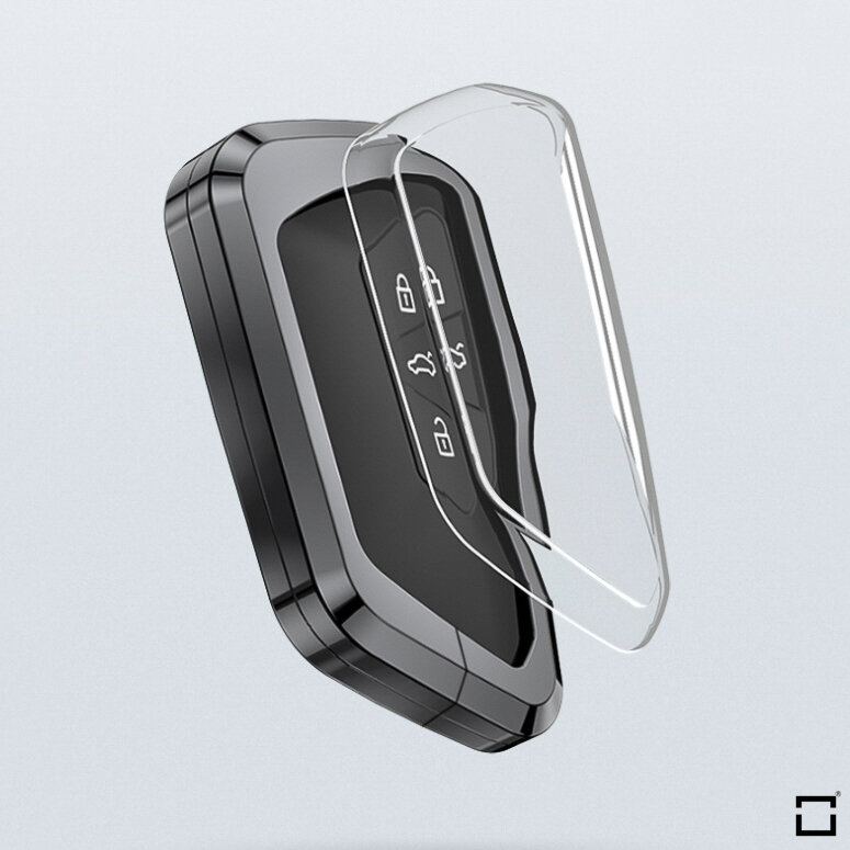 Premium Schlüsselhülle / Schlüsselcover für Volkswagen, Skoda, Seat Schlüssel (HEK55-Serie) Premium Autoschlüssel Schutzhülle - Detailansicht 3
