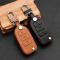 Leder Schlüssel Cover passend für Volkswagen, Skoda, Seat Schlüssel V2