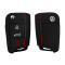 Silikon Schutzhülle / Cover passend für Volkswagen, Audi, Skoda, Seat Autoschlüssel V3