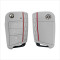 Silikon Schutzhülle / Cover passend für Volkswagen, Audi, Skoda, Seat Autoschlüssel V3 grau