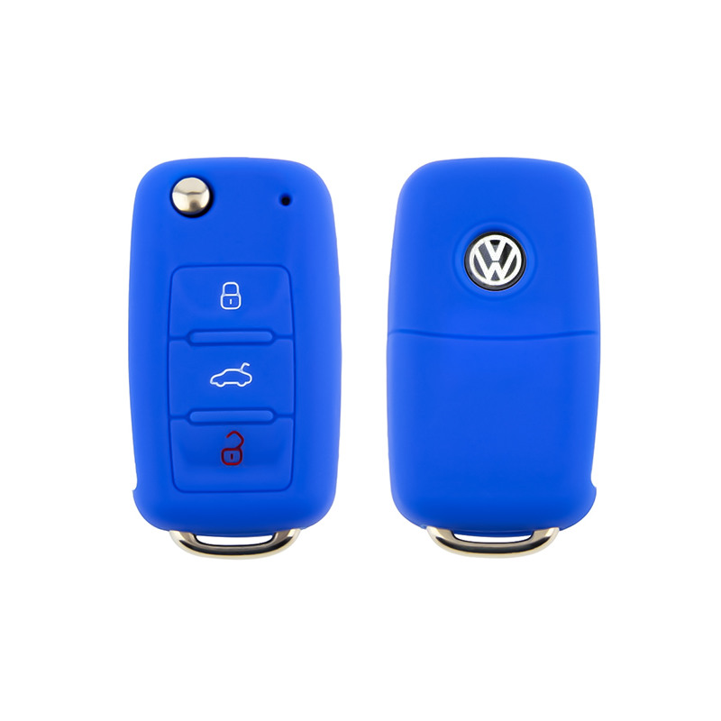 Skoda Seat Schlüssel key fob lila Silikon Cover Schutzhülle für VW 