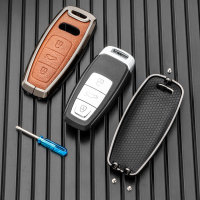 Key case cover FOB for Audi keys incl. keychain (HEK58-AX7)