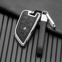 Key case cover FOB for BMW keys incl. keychain (HEK58-B7)