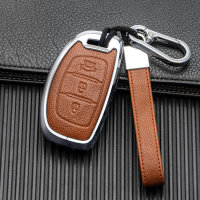 Key case cover FOB for Hyundai keys incl. keychain...