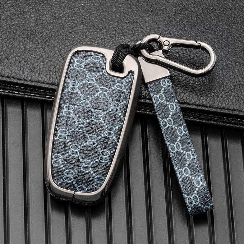 Læderetui til Audi / Seat / Skoda / VW bilnøgler (type F8) | Carocase Premium Premium læderetui - Detaljeret visning 3